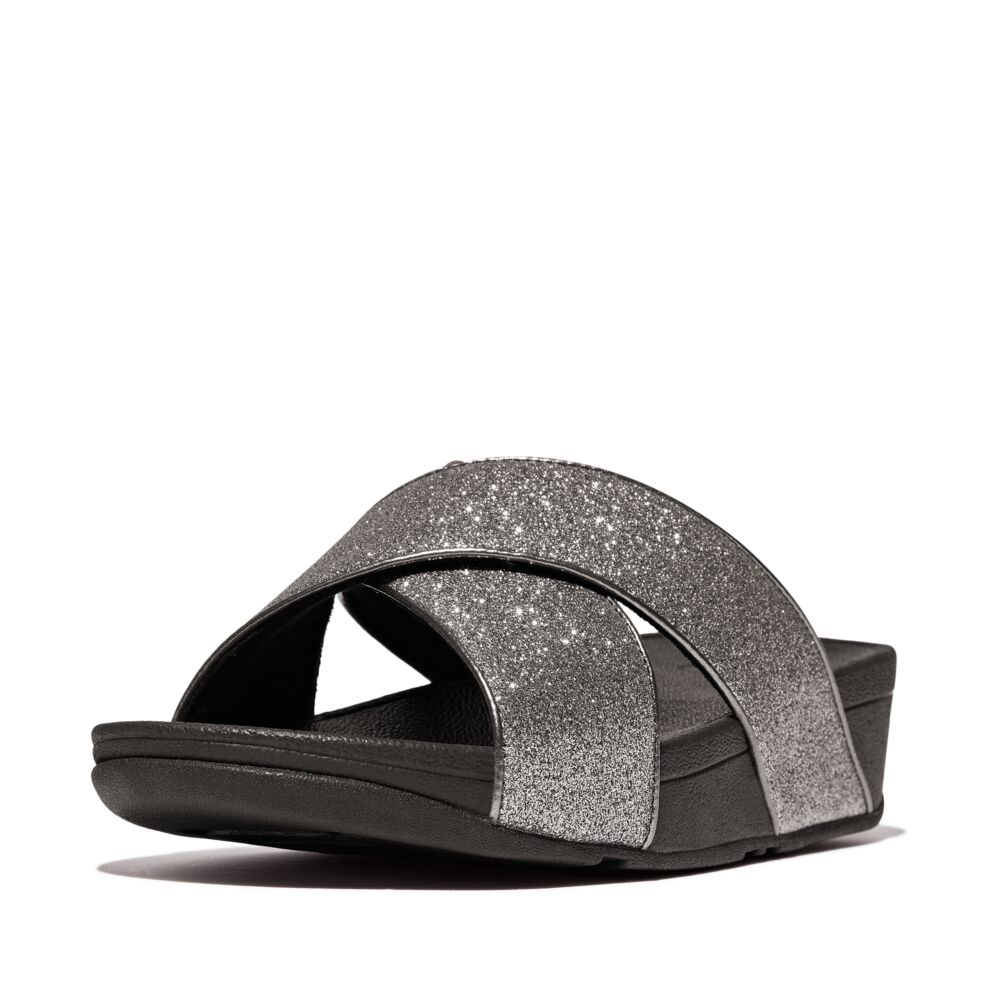 IK6054 - Fitflop Women's Lulu Cross Leather Slides