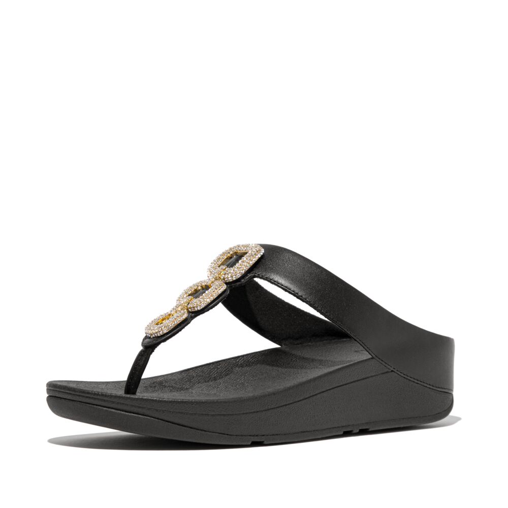 HX2001 - Fitflop Black Sliders