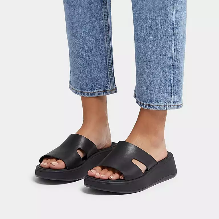 HM3001 - Fitflop Women Sandals Edge Leather Flatform