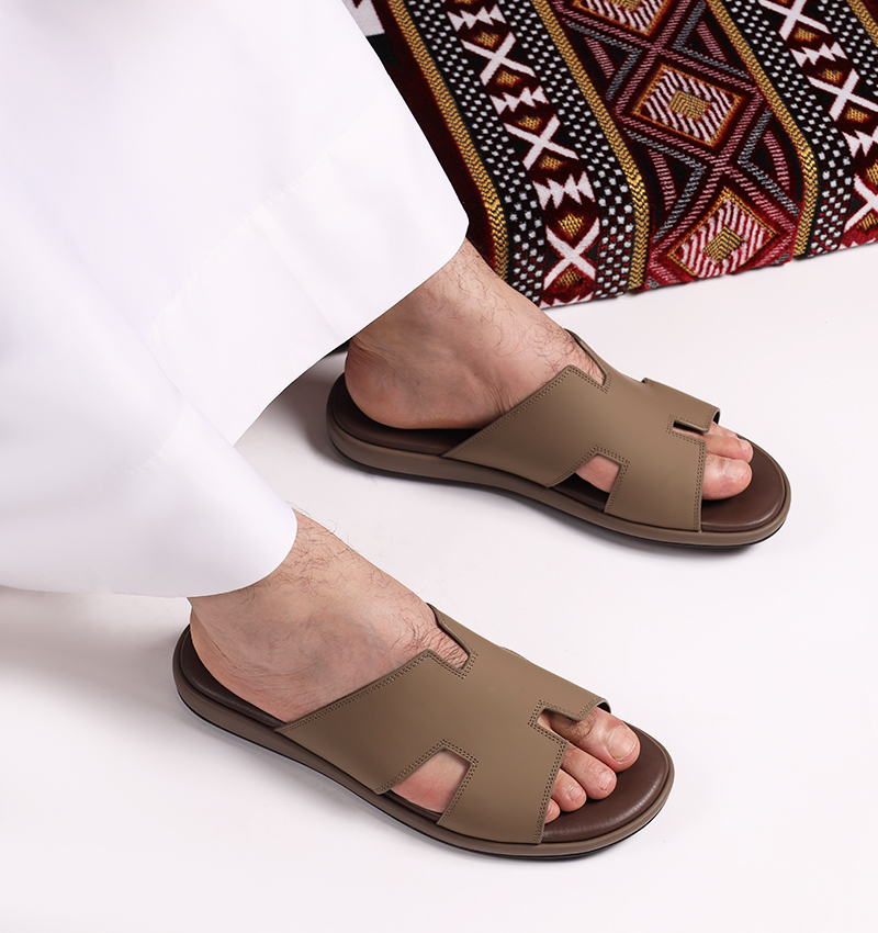 ALBOOM 6935 - Men's Arabic Flat Slippers